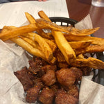 fried pork with french fries