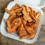 fried chicken with french fries